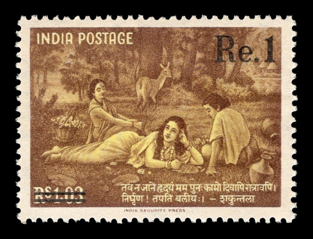 Shakuntala Writing a Letter to Dushyanta - Surcharged